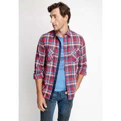 FEROUCH - Camisa Checkered Memphis Fj Rojo