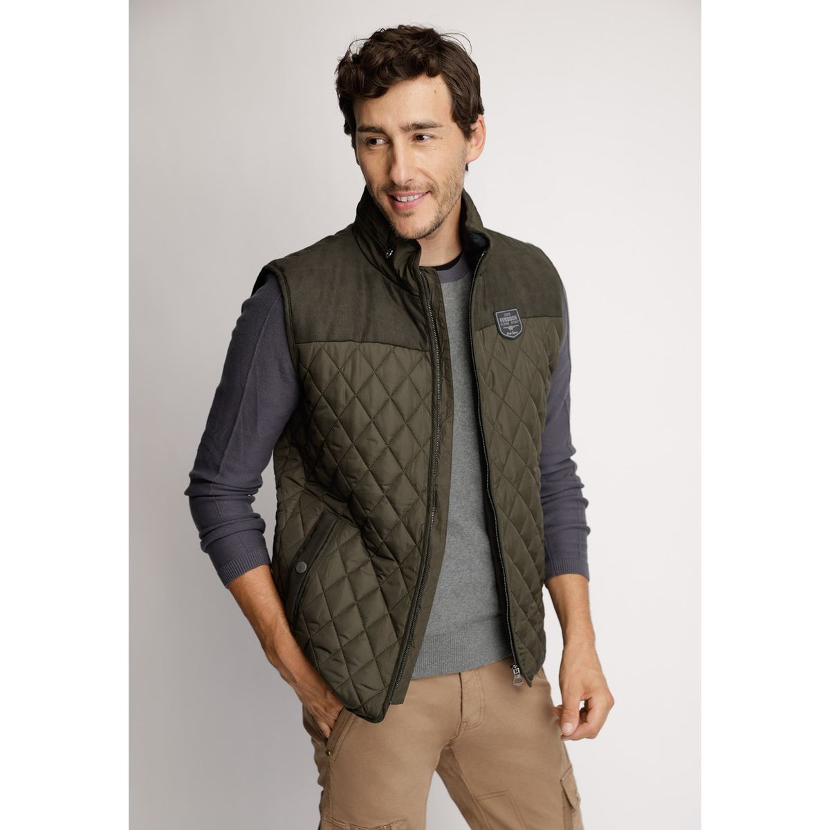 FEROUCH - Chaqueta Sin Mangas Silver F Verde Ferouch