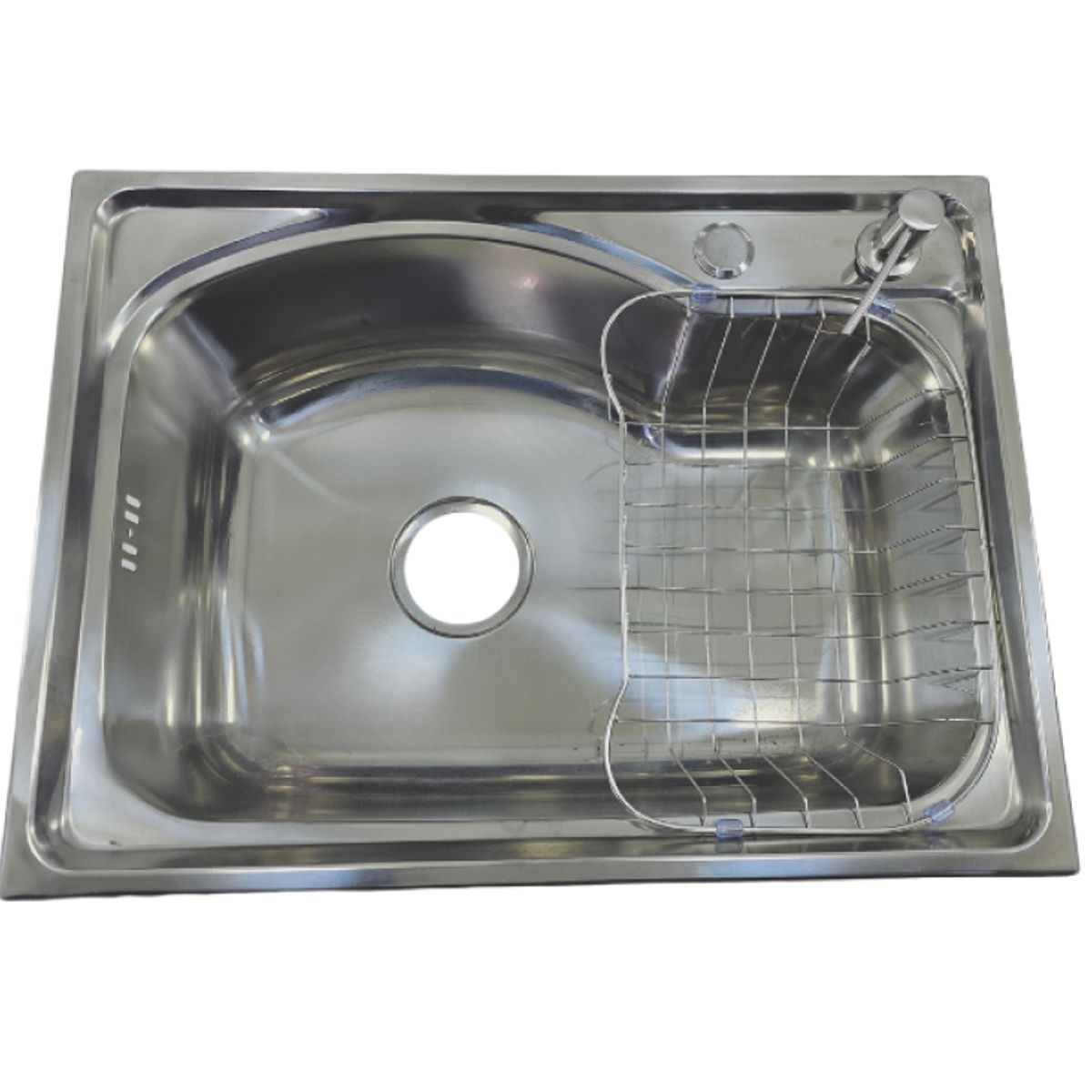 MODERN SPACE - Lavaplatos 58x43 Cm Sobre Cubierta Con Rejilla