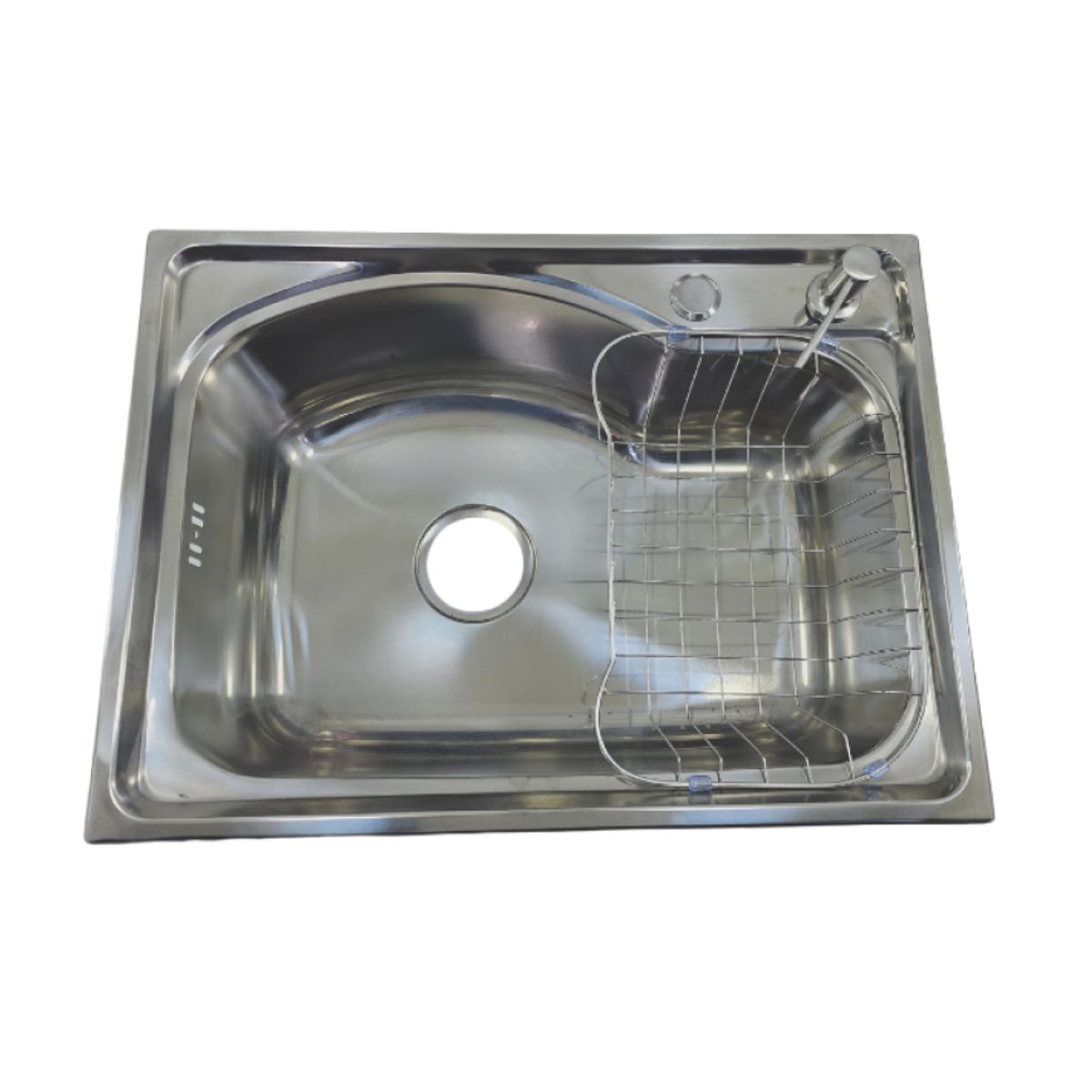 MODERN SPACE - Lavaplatos 58x43 Cm Sobre Cubierta Con Rejilla