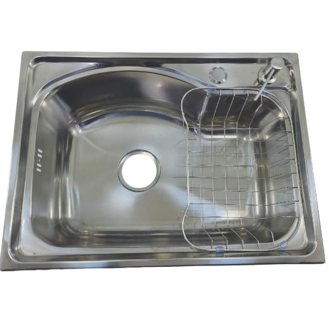 MODERN SPACE - Lavaplatos 58x43 Cm Sobre Cubierta Con Rejilla