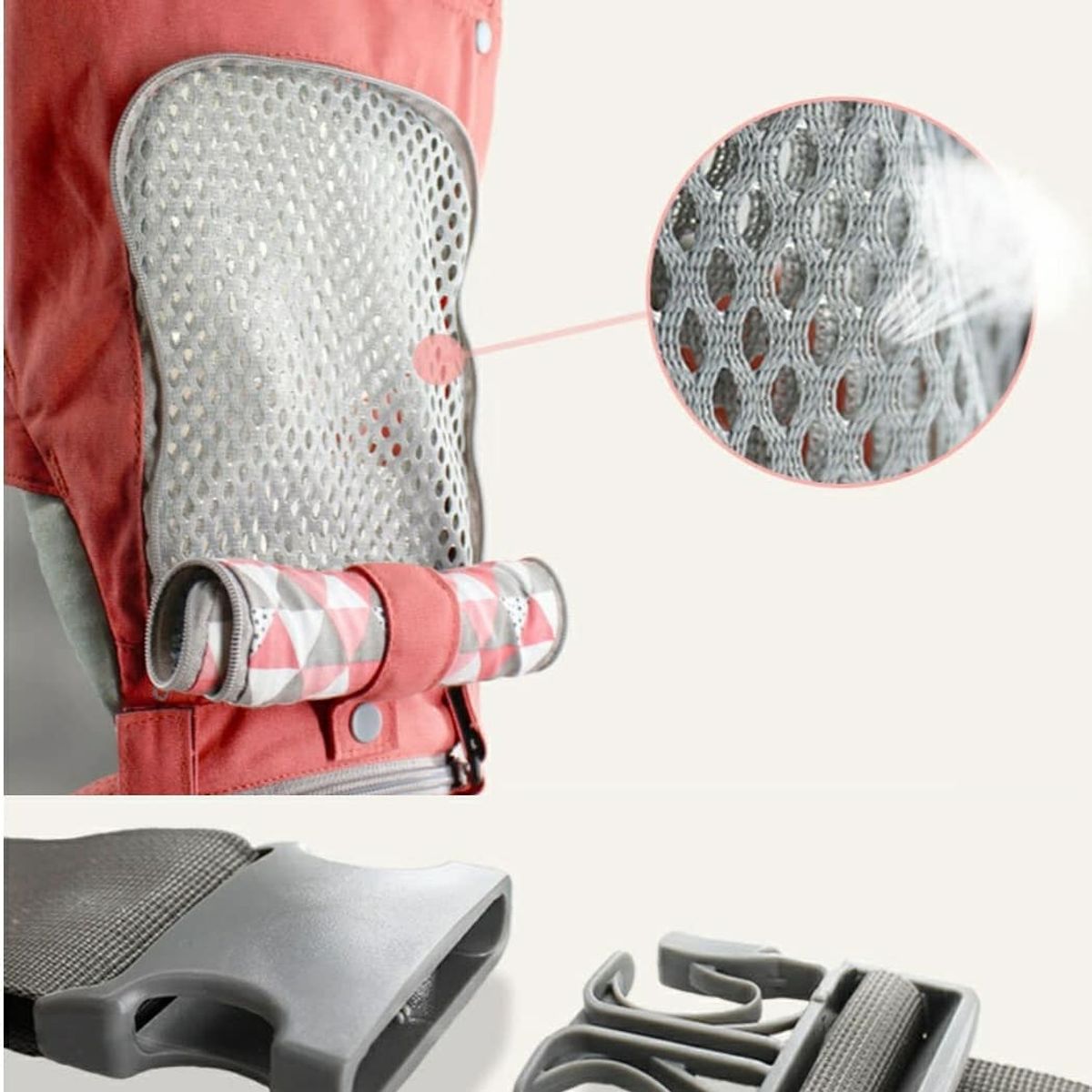 GENERICO - PORTABEBÉS MOCHILA CANGURO ERGONÓMICA AIEBAO