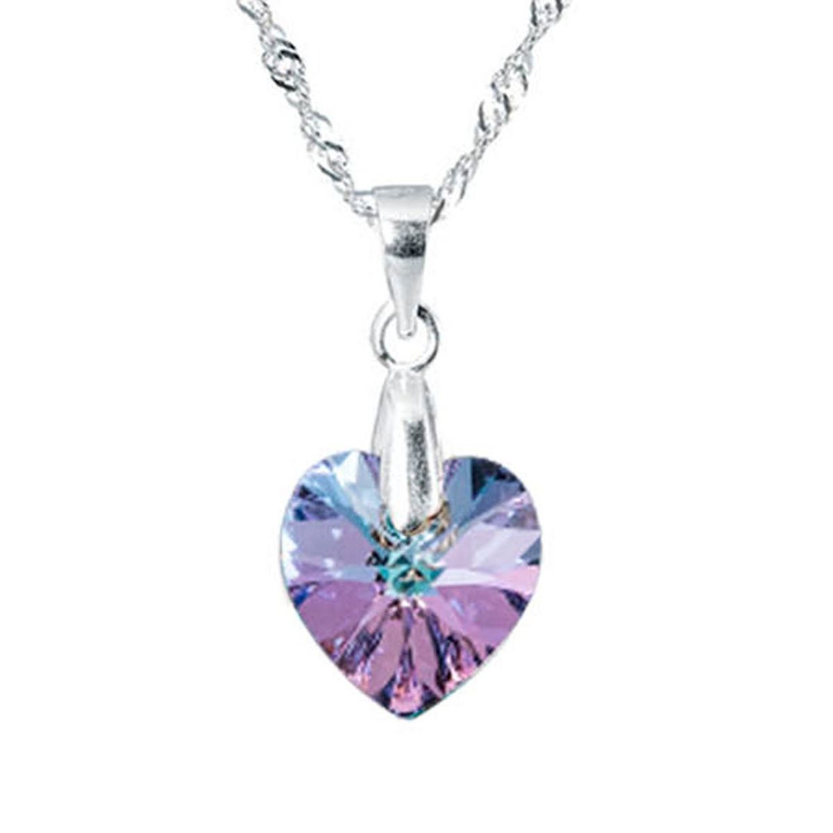 JOYAS MONTERO - Collar Romance Plata 925  creado con cristales de Swarovski® Vitral Light