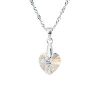 Collar Romance Plata 925 creado con cristales de Swarovski® Aurora Boreal