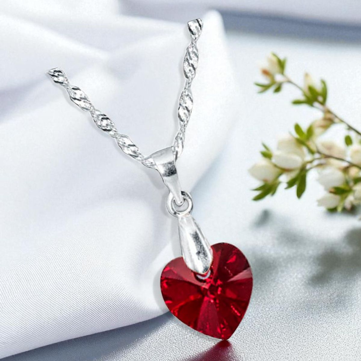 JOYAS MONTERO - Collar Romance Plata 925  creado con cristales de Swarovski® Siam