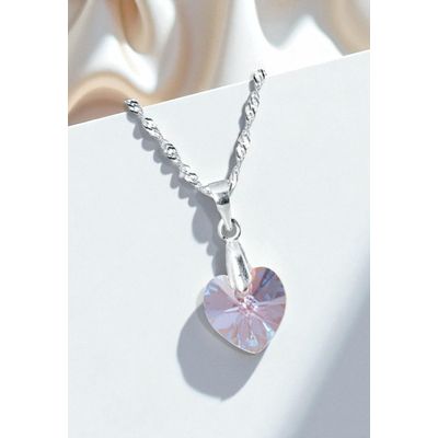 Imagen 2 del producto Collar Romance Plata 925 creado con cristales de Swarovski® Light Rose