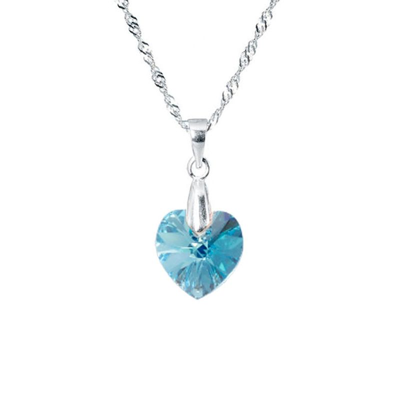 JOYAS MONTERO - Collar Romance Cristal Genuino Aquamarine
