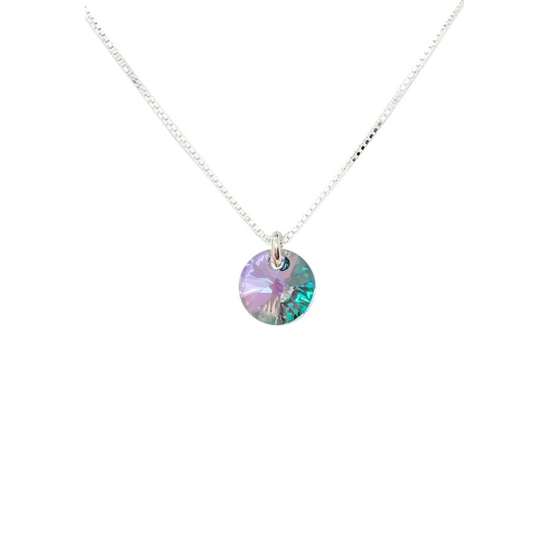 JOYAS MONTERO - Collar Punto de Luz Plata Italiana 925 y Cristal Genuino Paradise