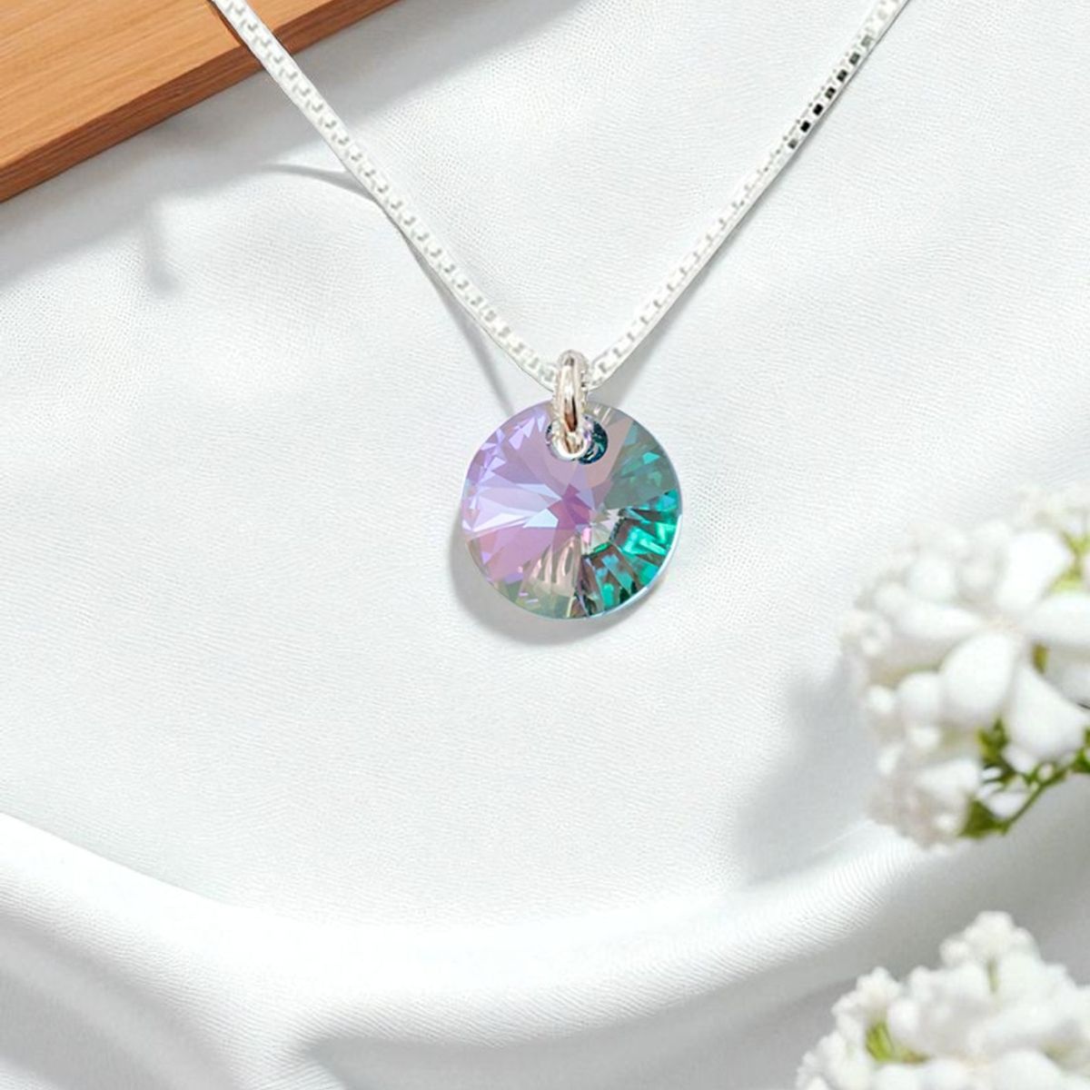 JOYAS MONTERO - Collar Punto de Luz Plata 925 creado con cristales de Swarovski® Paradise