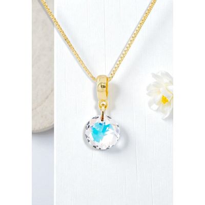 Imagen 2 del producto Collar Bali Gold 24K creado con cristales de Swarovski® Aurora Boreal