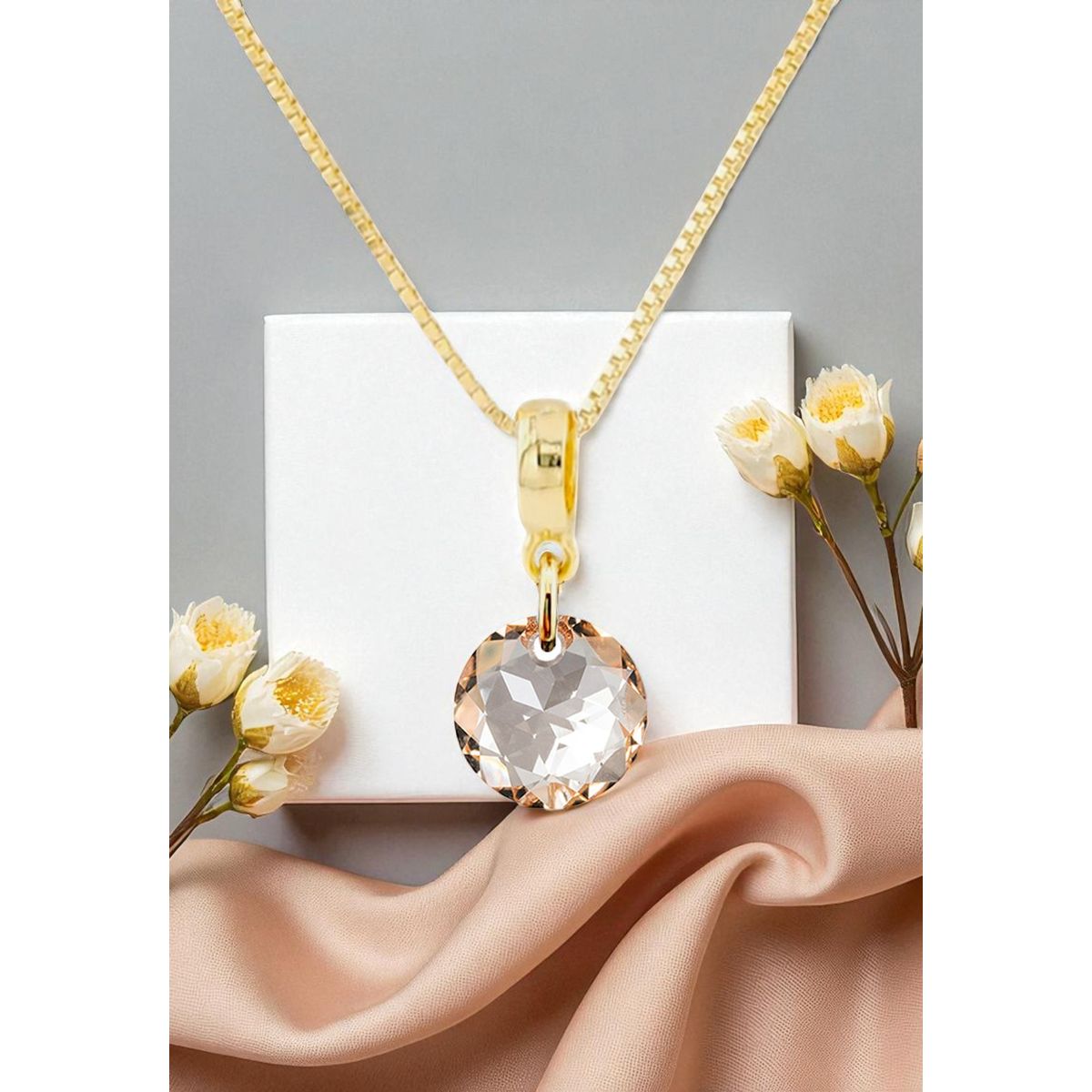 JOYAS MONTERO - Collar Bali Gold 24K creado con cristales de Swarovski® Golden Shadow