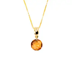 JOYAS MONTERO - Collar Bali Gold Cristal Genuino Golden Shadow