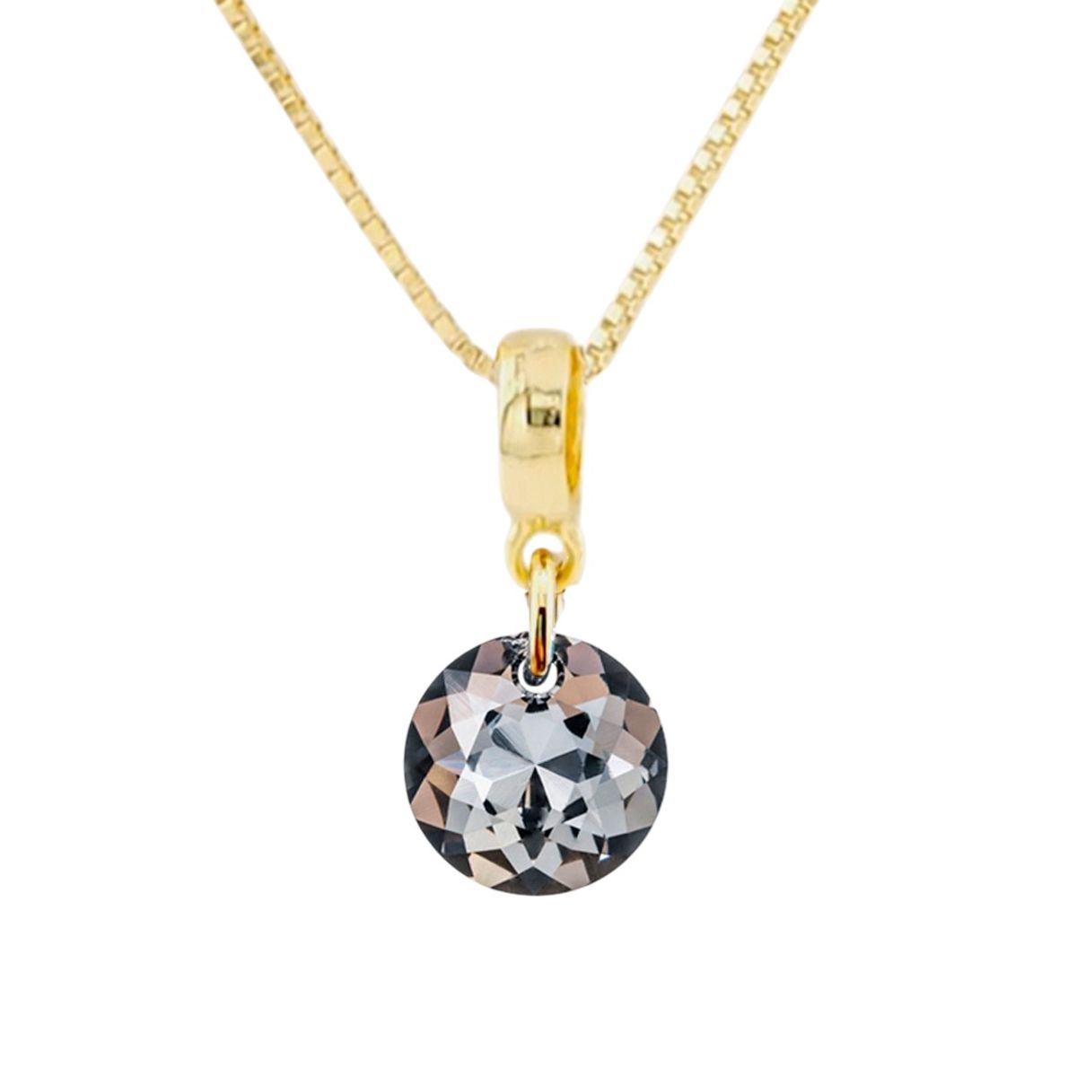 JOYAS MONTERO - Collar Bali Gold 24K creado con cristales de Swarovski® Silver Night