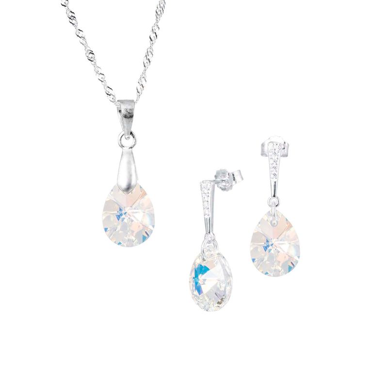 JOYAS MONTERO - Conjunto Encanto Cristal Genuino Aurora Boreal