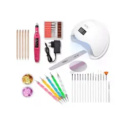 GENERICO - Kit Para Manicura Pedicure Nail Art Lampara 48w - Torno