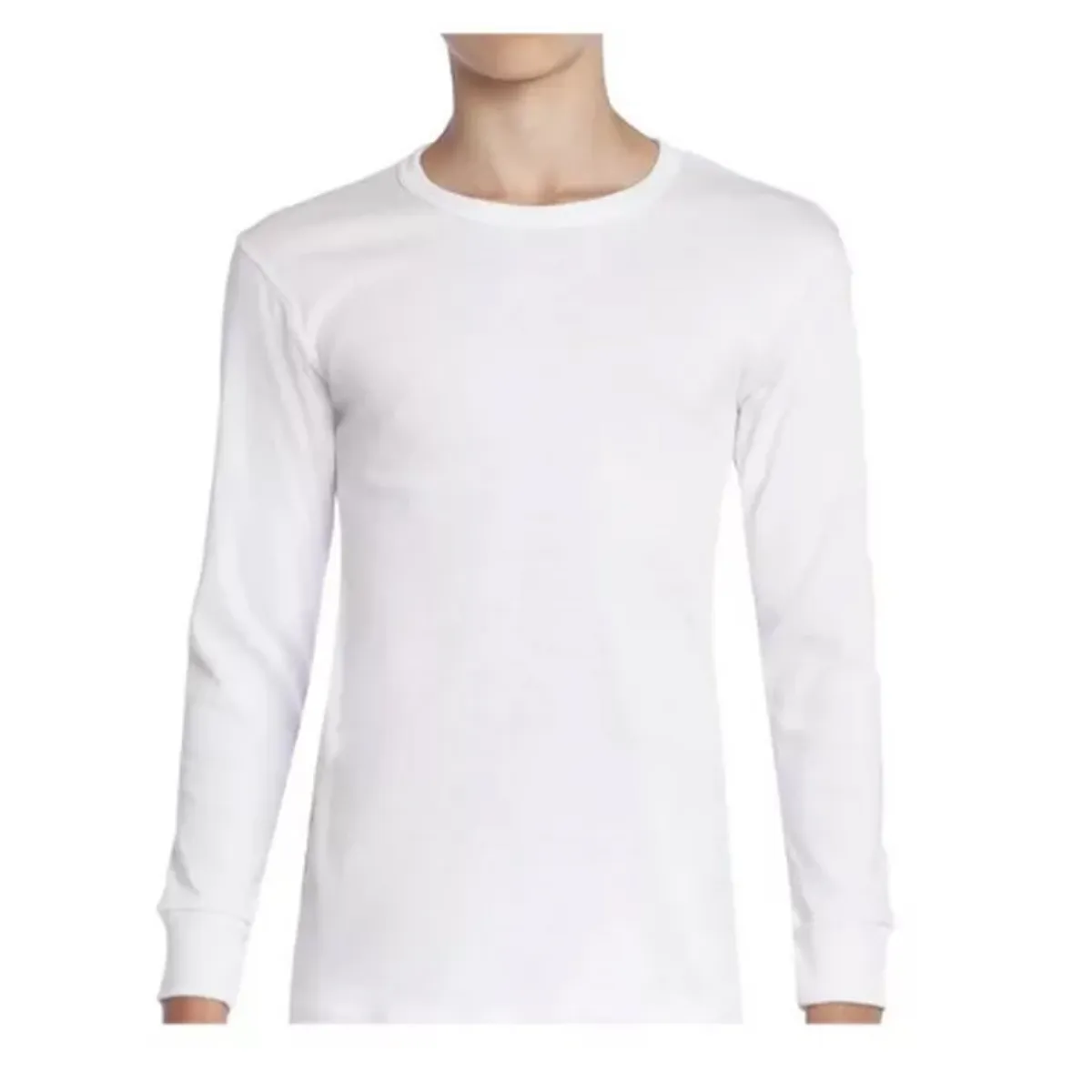 EVERSO - Pack 3 Camisetas Manga Larga Algodon Blancas Niños