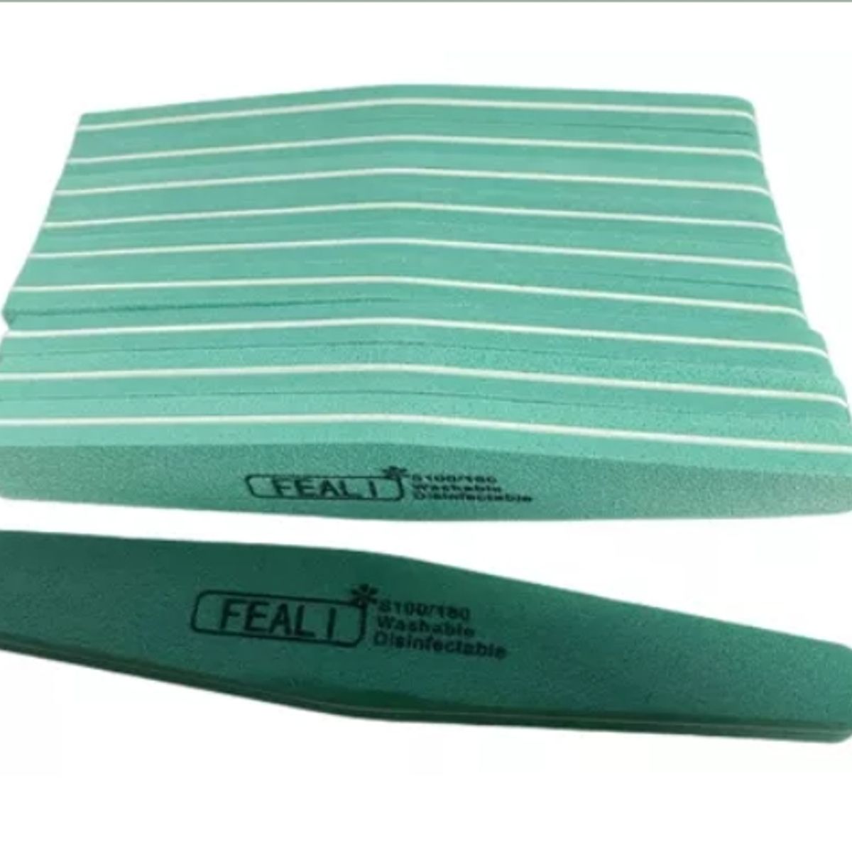 GENERICO - Set 10 Limas Pulidor 100/180 Manicure /pedicure Colores