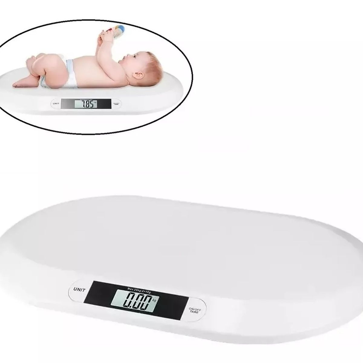 GENERICO - Bascula Digital Bebe Pesas De Baño Digitales Pesa Para Bebe.