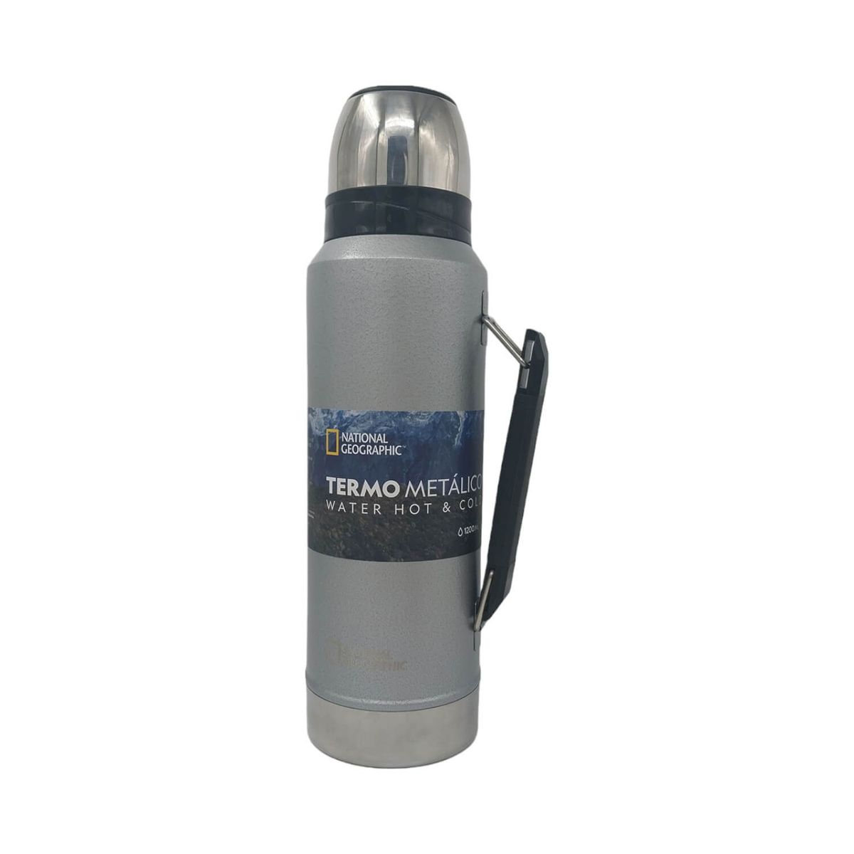 NATIONAL GEOGRAPHIC - Termo Metalico National Geographic 1200Ml Color Gris