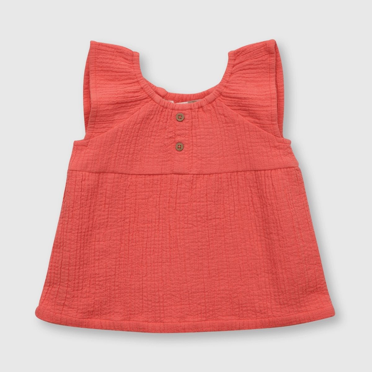 COLLOKY - Blusa de bebe niña con botones rosada (3 a 36 meses)