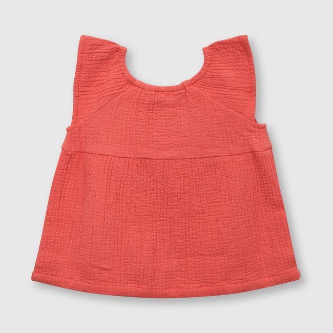 COLLOKY - Blusa de bebe niña con botones rosada (3 a 36 meses)