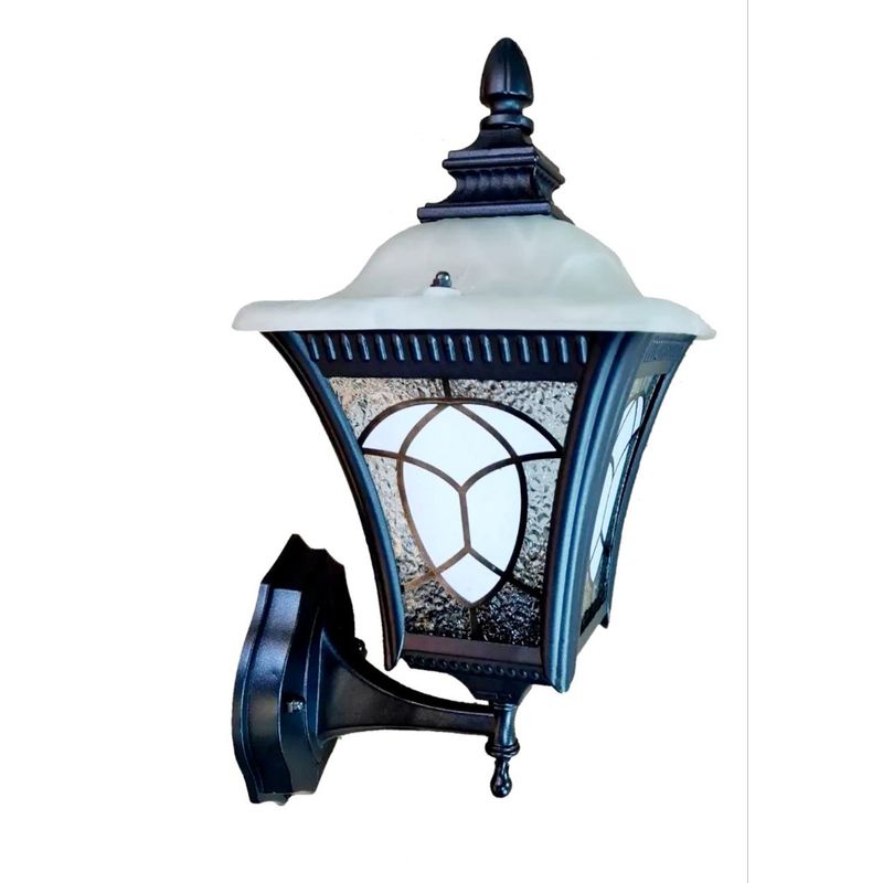 GENERICO - Farol Aplique de pared Metal Vidrio Con Diseño