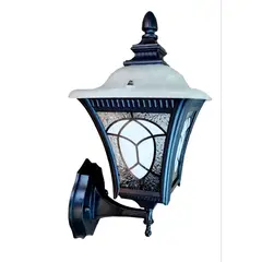 GENERICO - Farol Aplique de pared Metal Vidrio Con Diseño
