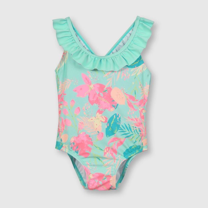 COLLOKY - Traje de baño de bebé niña con filtro UV calipso (3 a 36 meses).