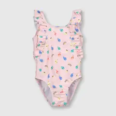 COLLOKY - Traje de baño de bebé niña con filtro UV rosado (3 a 36 meses).