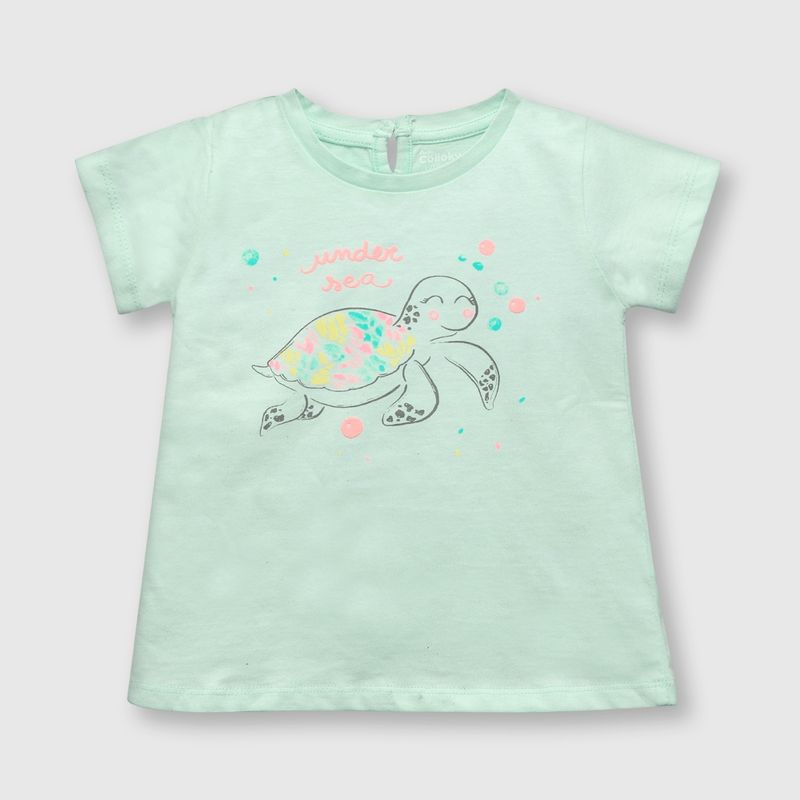 COLLOKY - Polera de bebe niña tortuga calipso (3 a 36 meses)._