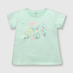 COLLOKY - Polera de bebe niña tortuga calipso (3 a 36 meses)._