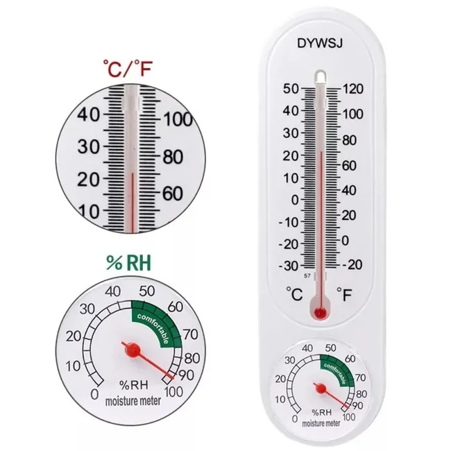 GENERICO - Termometro Higrometro Analogico Medidor Temperatura Humedad