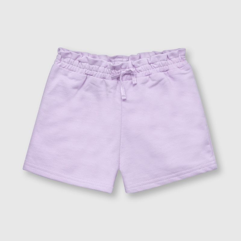 COLLOKY - Short de niña elasticado lila (3 a 36 meses)