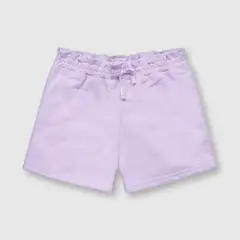 COLLOKY - Short de niña elasticado lila (3 a 36 meses)