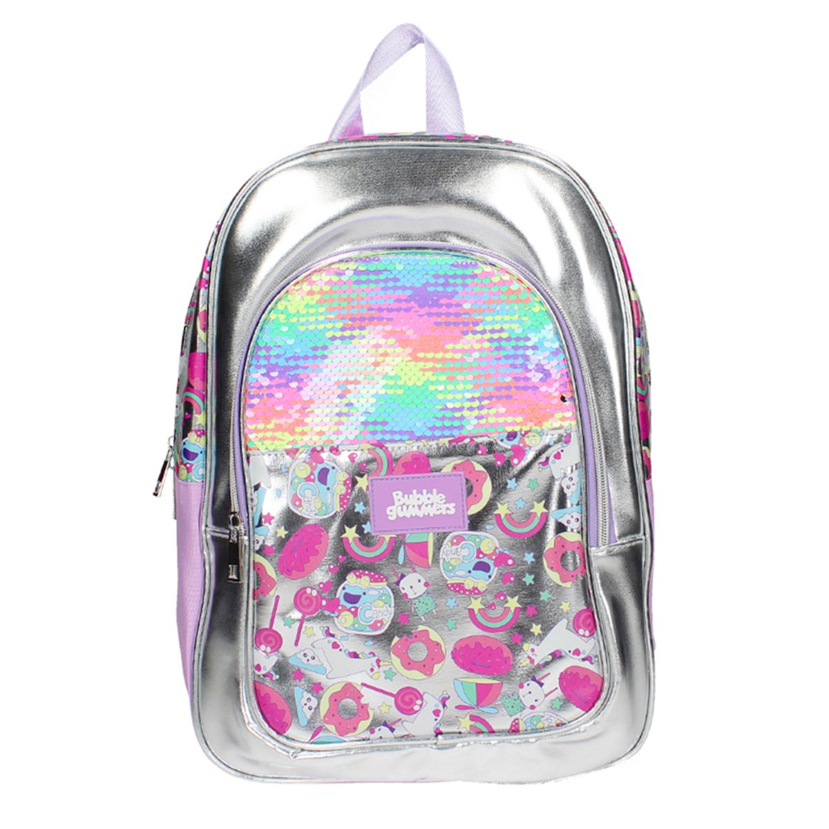 BUBBLE GUMMERS - Mochila Niña Bubblegummers Phygital Plateado