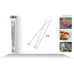 CATALAB - Set 6 Pinchos Brochetas Anticucho Acero Inoxidable 45cm