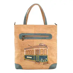 RC CORK - Cartera Alfena mujer cuadrada color beige marca