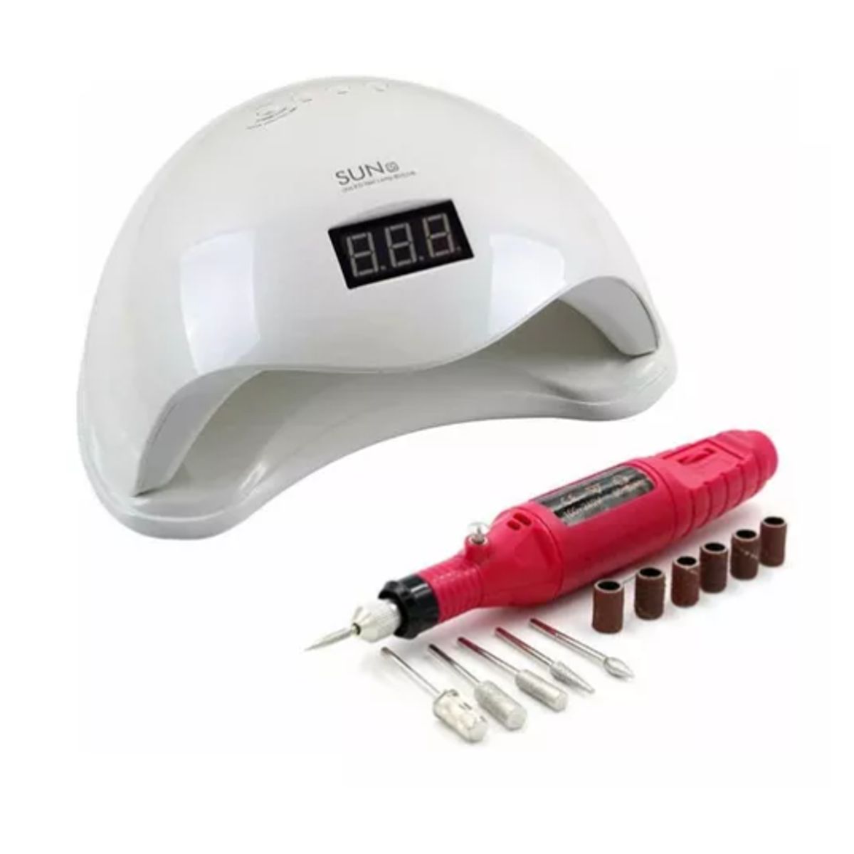 GENERICO - Lámpara 48w Sun5 Led Uv + Torno 3000 Rpm Uñas Electrónica