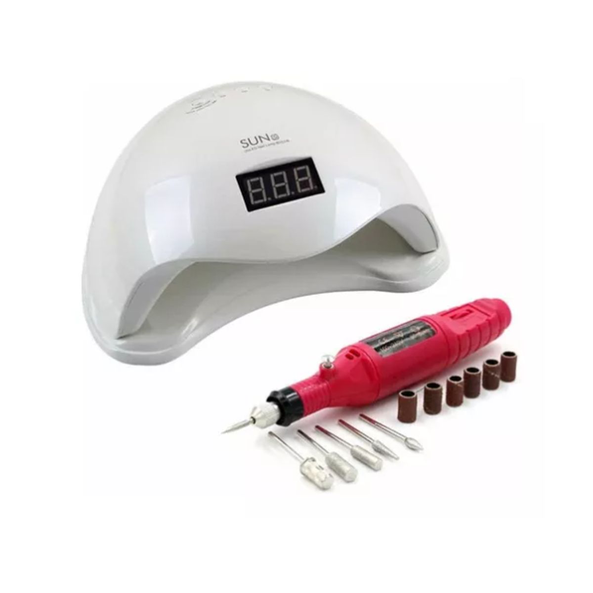 GENERICO - Lámpara 48w Sun5 Led Uv + Torno 3000 Rpm Uñas Electrónica