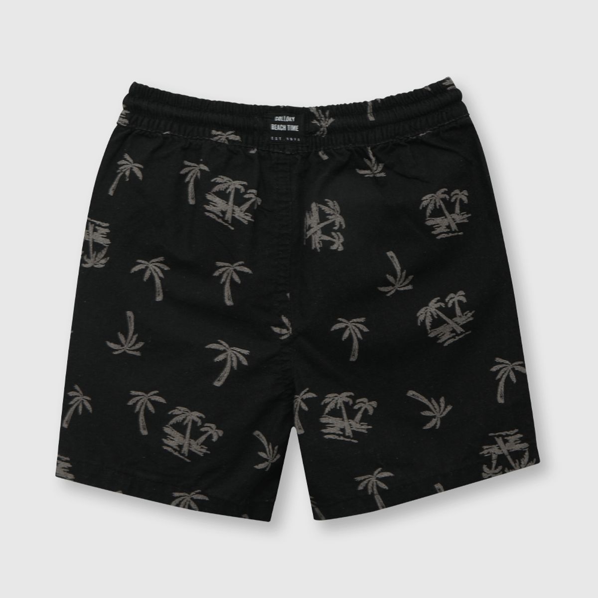 COLLOKY - Bermuda de bebe niño estampado gris (3 a 36 meses)