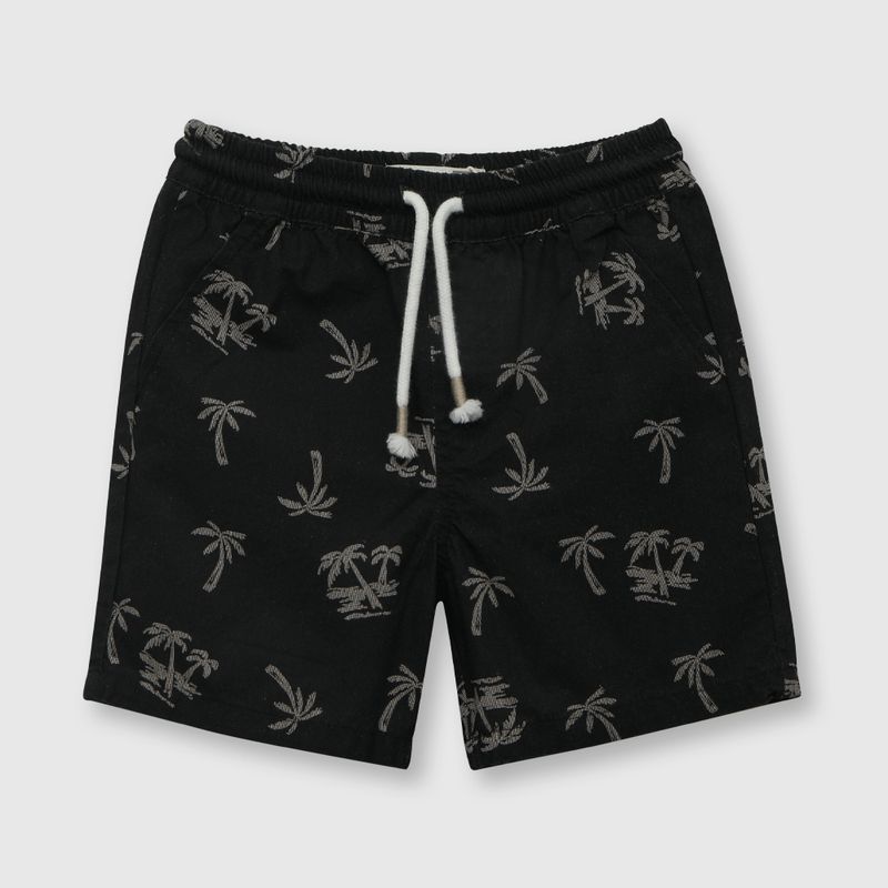 COLLOKY - Bermuda de bebe niño estampado gris (3 a 36 meses)