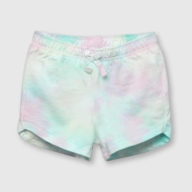 COLLOKY - Short de bebe niña tie dyed rosado (3 a 36 meses)