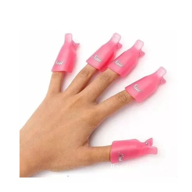 GENERICO - Pack 20 Pinzas Para Quita Esmalte Permanente O Uñas Gel