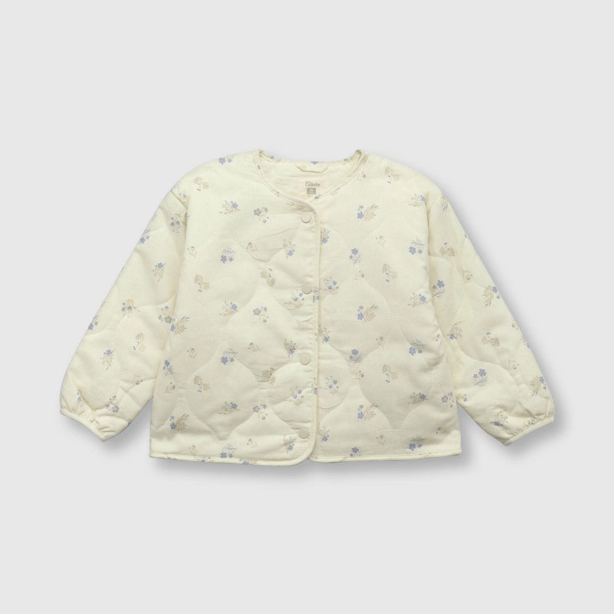 COLLOKY - Chaqueta de bebé niña peluda beige (3 a 36 meses)