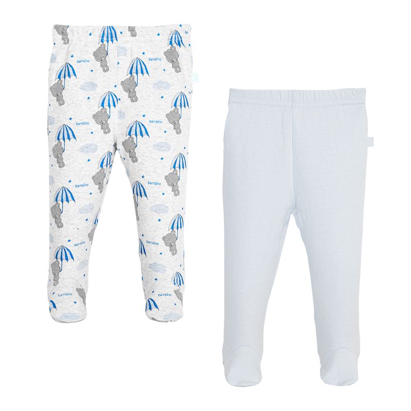 BAMBINO - Set 2 Piezas Pantys Bambino Creations Oso Gris