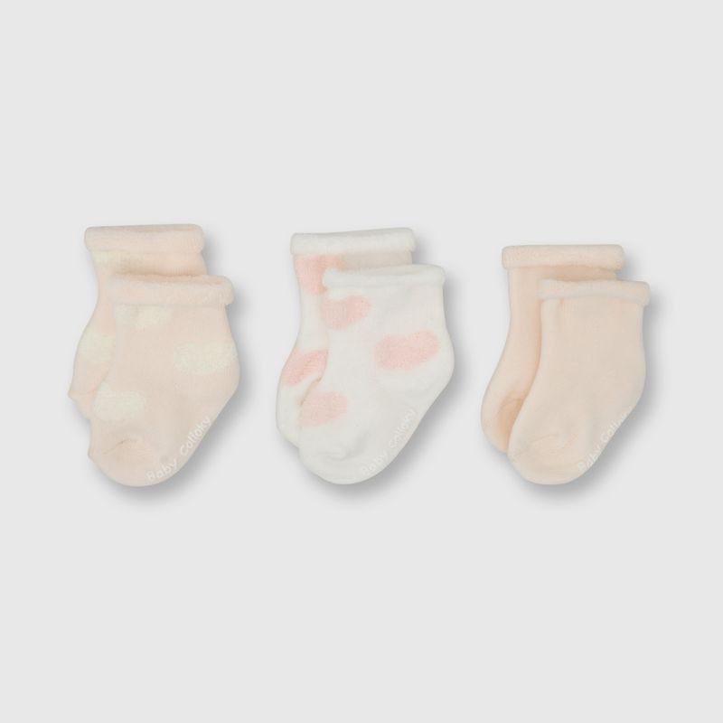COLLOKY - Calcetin de bebe niña 3 pack pink / rosado (14 a 16)