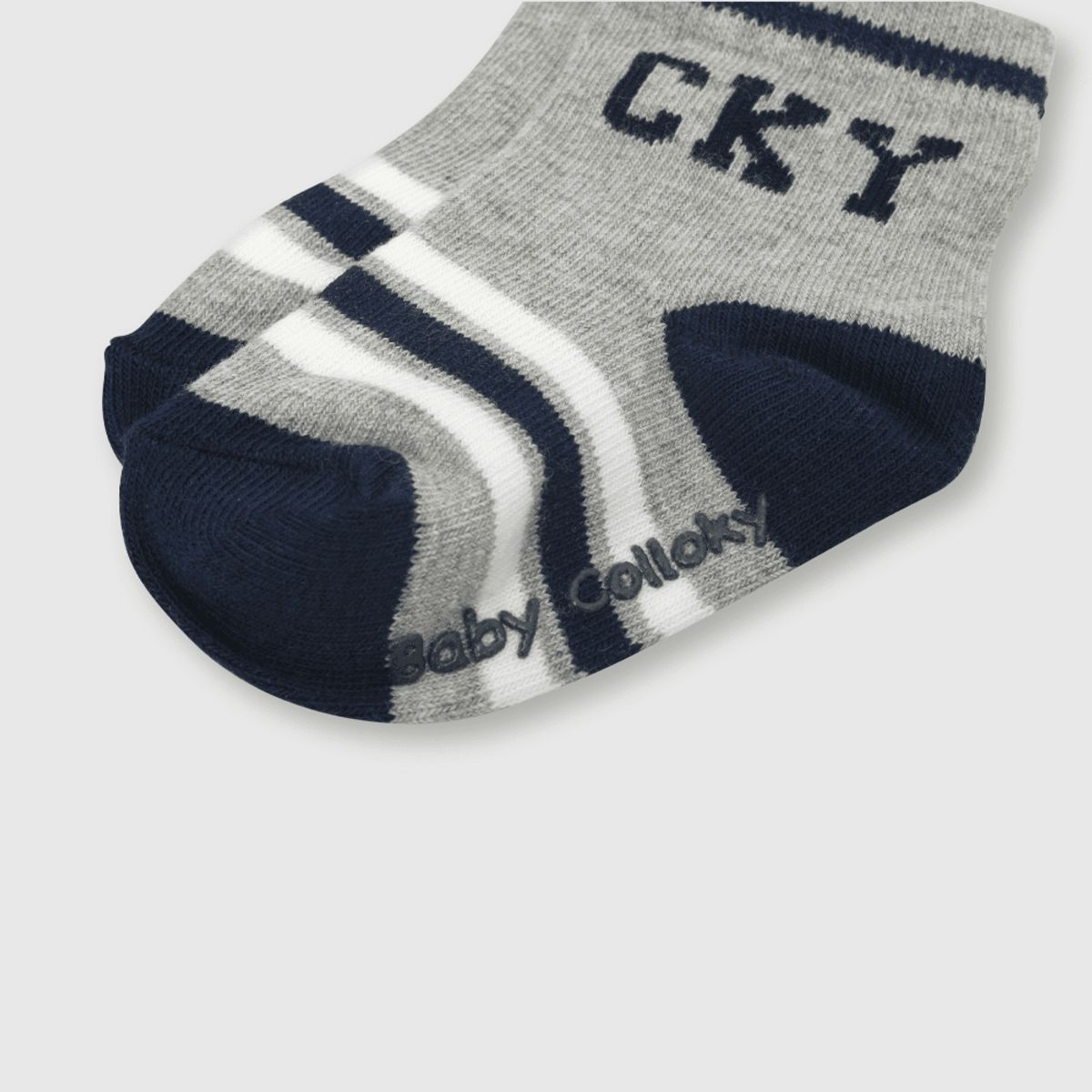 COLLOKY - Calcetin de bebé niño 3 pack CKY gris melange (14 a 25)