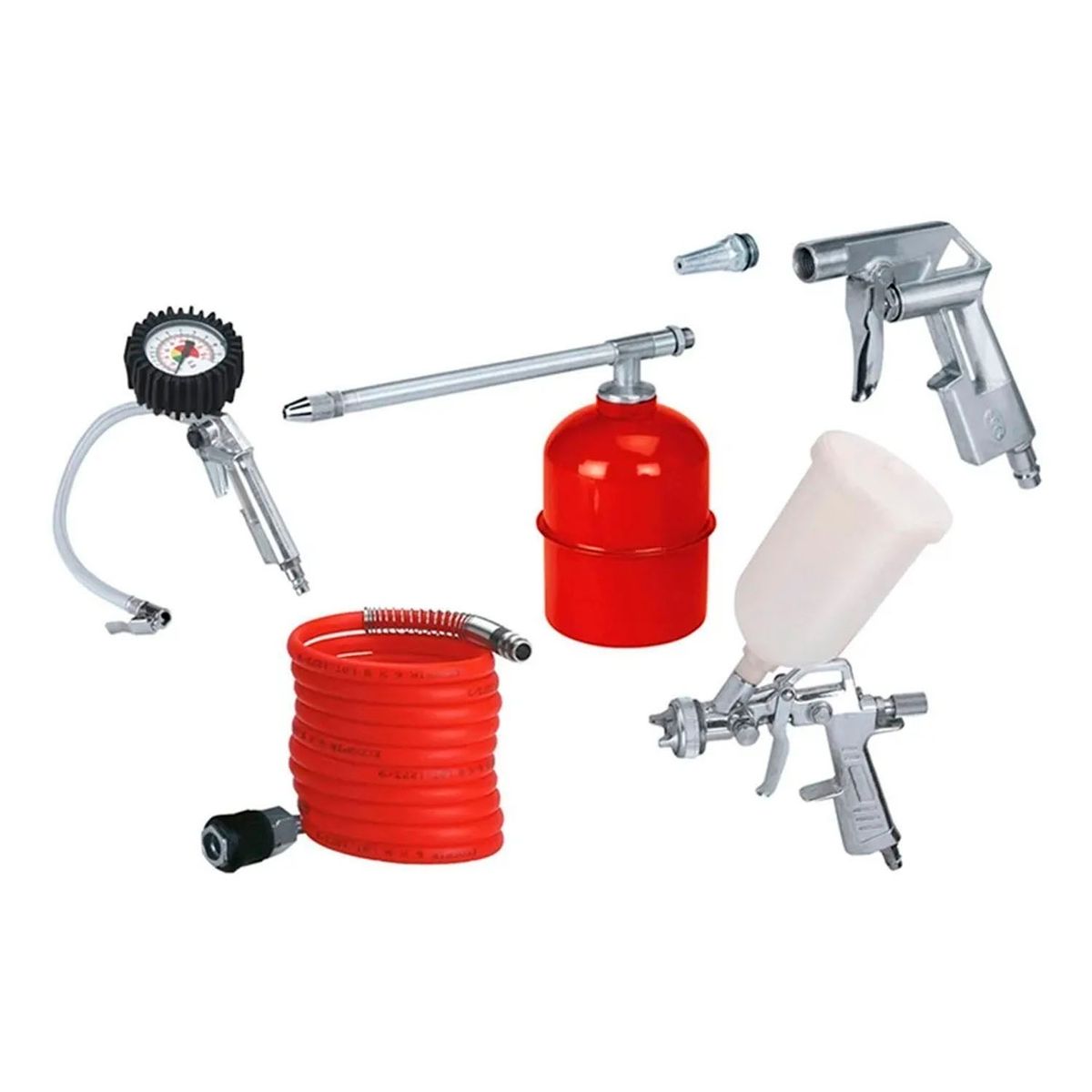 EINHELL - Kit Juego Herramientas Neumaticas 5 Piezas Einhell 4132720
