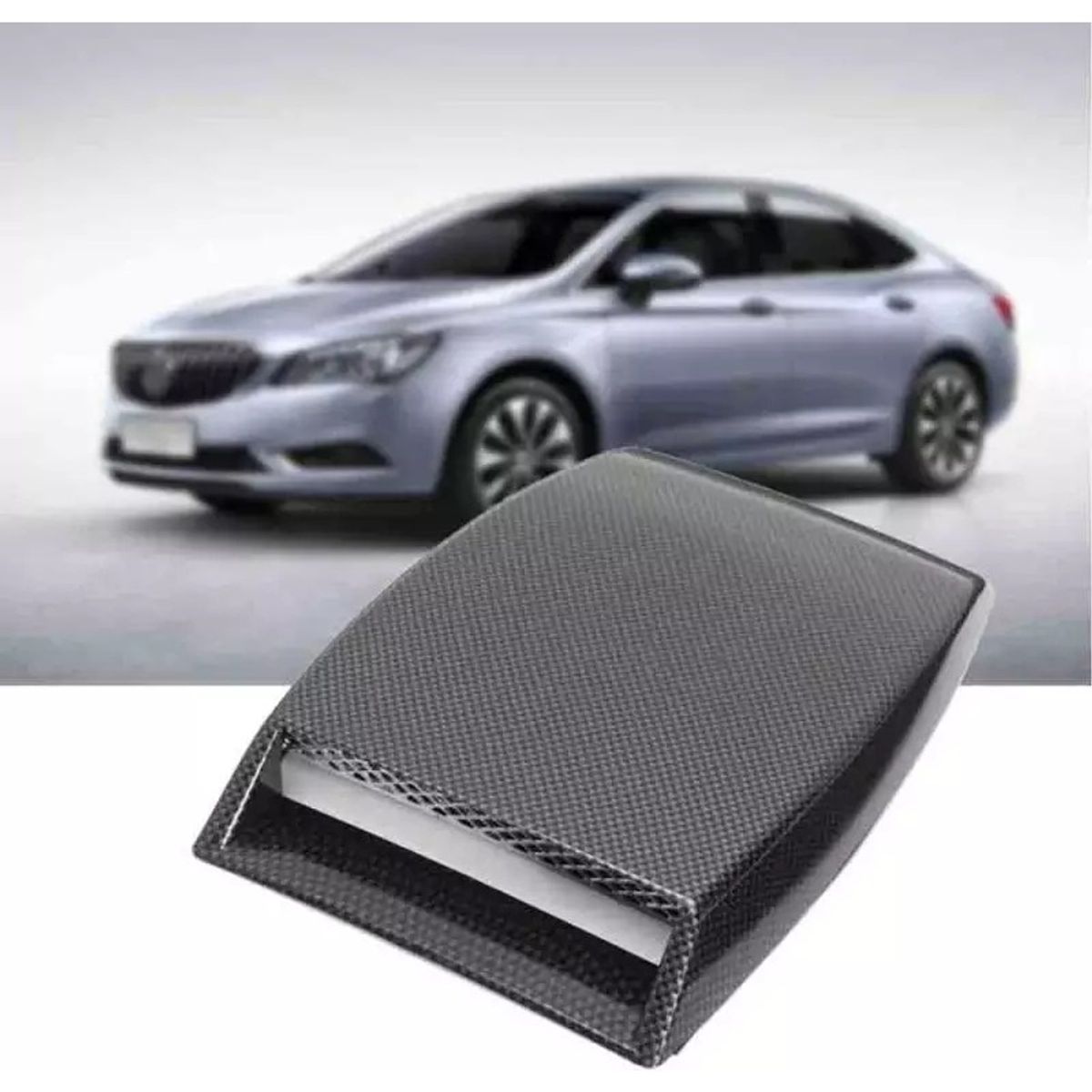 GENERICO - Toma De Aire Capot Adhesiva Fibra Auto Tuning Universal