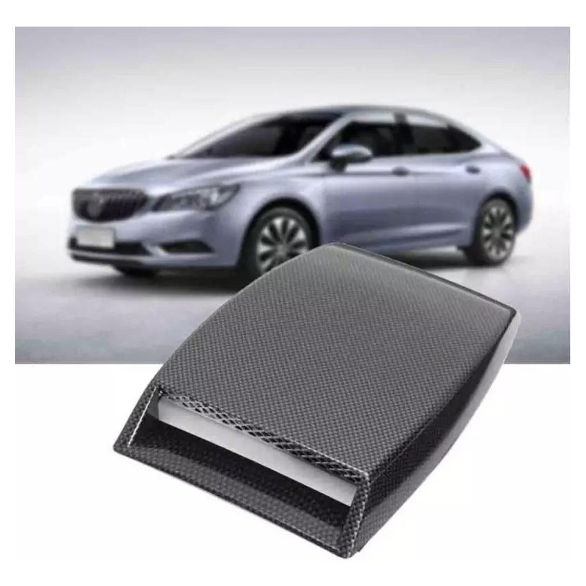 GENERICO - Toma De Aire Capot Adhesiva Fibra Auto Tuning Universal